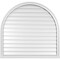 Ekena Millwork Round Top Surface Mount PVC Gable Vent: Functional, w/ 2"W x 2"P Brickmould Sill Frame, 42"W x 40"H GVPRT42X4003SF - alternate 1